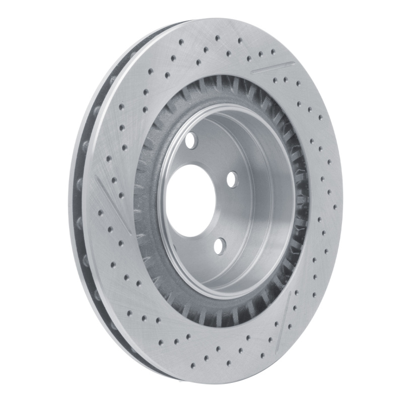 Mercedes-Benz CLK63 AMG Brake Rotor (1) - Rear - R1 Concepts - Drilled and Slotted - `05-`11